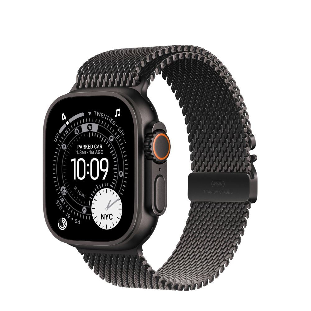 Apple Watch Ultra 3 — Black Titanium + Milanese Loop - GPS+Cellular