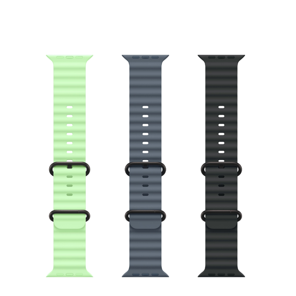Apple Watch Ultra 3 — Natural Titanium + Ocean Band - GPS+Cellular