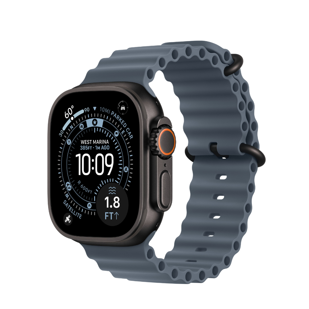 Apple Watch Ultra 3 — Black Titanium + Ocean Band - GPS+Cellular